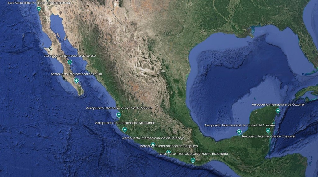Del paraíso terrenal al cielo: Aeropuertos costeros de México